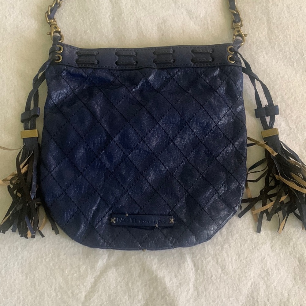 Rachel Roy Purse very cool blue with metal studs crossbody